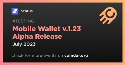 Mobile Wallet v.1.23 Bản phát hành Alpha