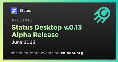 Status Desktop v.0.13 알파 릴리스