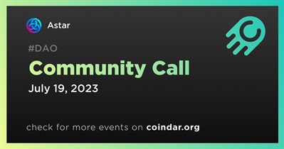 Astar Announces Community Call on Crowdcast