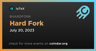 IoTeX Announces Hard Fork Scheduled for July 20th