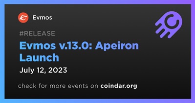Evmos v.13.0: lançamento do Apeiron