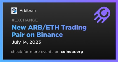 Arbitrum Introduces ARB/ETH Trading Pair on Binance on July 14th
