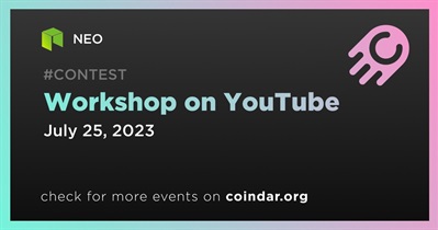 NEO to Host Workshop on YouTube on July 25th