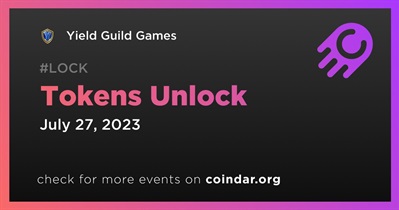 7.04% of YGG Tokens Will Be Unlocked on July 27th