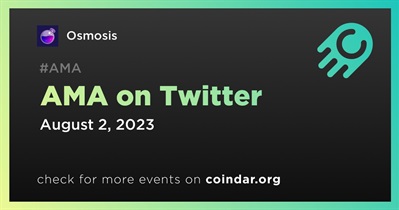 Osmosis to Host AMA on Twitter on August 2nd