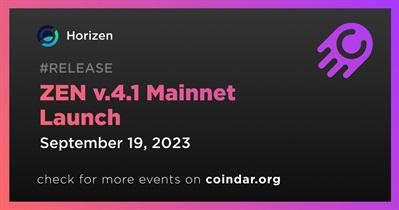 Lanzamiento de ZEN v.4.1 Mainnet
