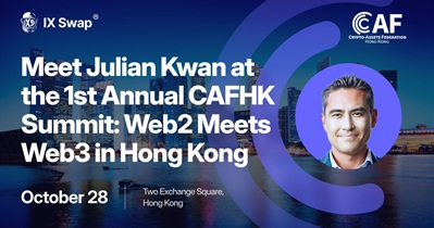 IX Swap to Participate in 1st Annual CafHK Summit: Web2 Meets Web3 in Hong Kong on October 28th