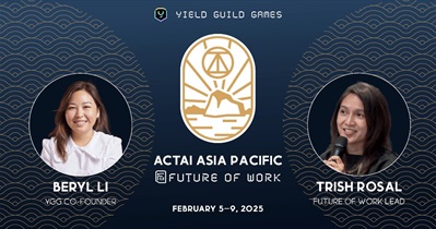 Yield Guild Games to Participate in ACTAI Global Asia Pacific on February 5th