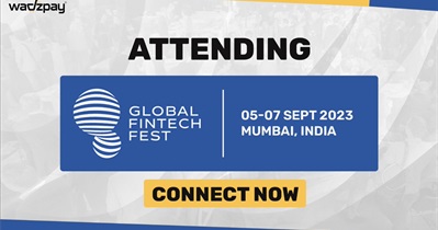WadzPay Token to Participate in Global Fintech Festival in Mumbai on September 6th