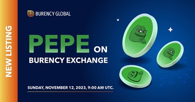 Pepe to Be Listed on Burency on November 12th