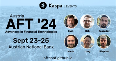 Kaspa примет участие в «Advances in Financial Technologies Conference» в Вене 23 сентября