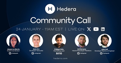 Hedera to Host Community Call on January 24th