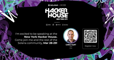 Civic примет участие в «Solana Hacker House» в Нью-Йорке 28 марта