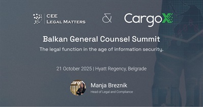 CargoX примет участие в «Balkan General Counsel Summit» в Белграде 21 октября