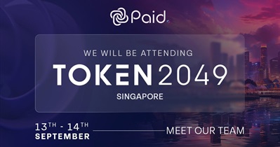 PAID Network to Participate in Token2049 in Singapore