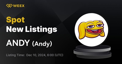 Andy to Be Listed on WEEX on December 10th