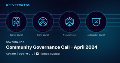 Synthetix Network Token обсудит развитие проекта с сообществом 24 апреля