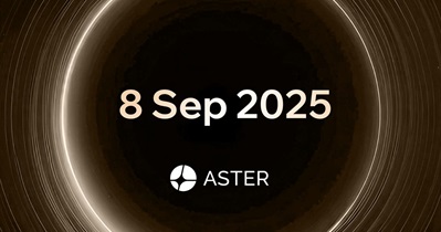 Aster USDF to Make Announcement on September 8th