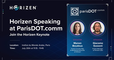 Horizen примет участие в «ParisDOT.Comm» в Париже 20 июля