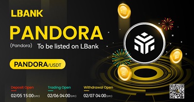 Pandora to Be Listed on LBank on February 6th