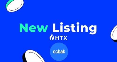 HTX проведет листинг Cobak Token 21 ноября