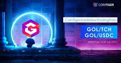 New GOL/TCH,GOL/USDC Trading Pairs on CoinTiger