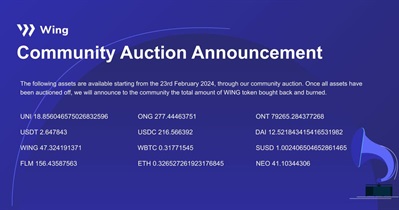 Wing Finance проведет аукцион для сообщества 23 февраля