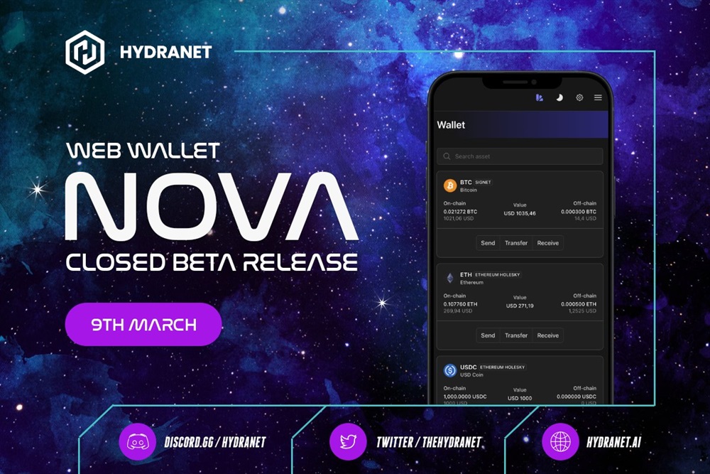 Closed Beta NOVA Wallet Launch