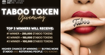 Taboo to Hold Giveaway