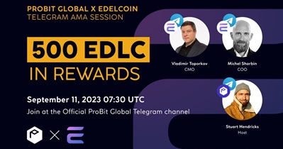 Edelcoin и ProBit Global проведут совместную AMA в Telegram 11 сентября