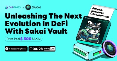 Sakai Vault to Host AMA on X With DigiFinex on August 28th