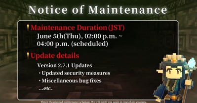 Blood Crystal to Conduct Scheduled Maintenance on June 5th