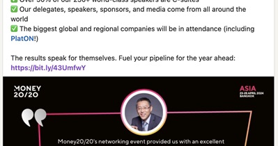 PlatON Network to Participate in Money20/20 in Bangkok on April 23rd