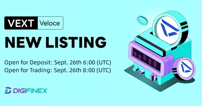 Veloce VEXT to Be Listed on DigiFinex on September 26th