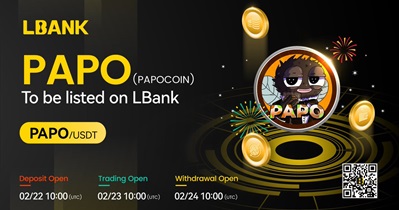 PapoCoin to Be Listed on LBank on February 23rd