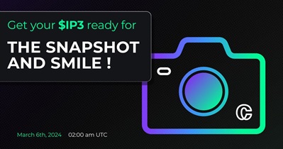 Cripco Announces IP3 Token Snapshot on March 6th