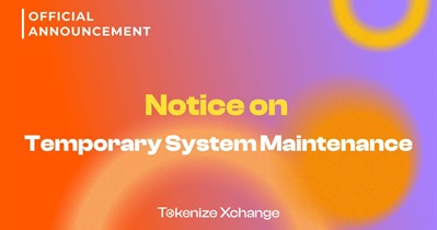 Tokenize Xchange проведет техническое обслуживание 8 июля