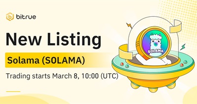 Bitrue проведет листинг Solama 8 марта