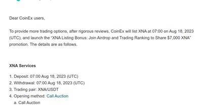 Neurai to Be Listed on CoinEx on August 18th