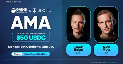 Gains to Hold AMA on X on October 9th