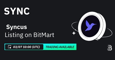 Syncus to Be Listed on BitMart on March 7th