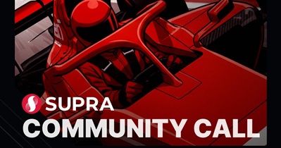 Supra to Host Community Call on October 27th