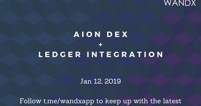 AION &amp; Ledger Entegrasyonu Üzerine WandX DEX