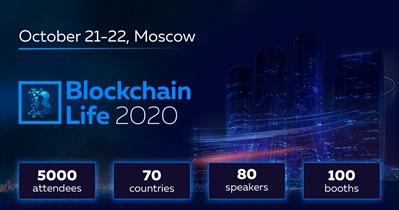Участие в «Blockchain Life 2020» в Москве, Россия