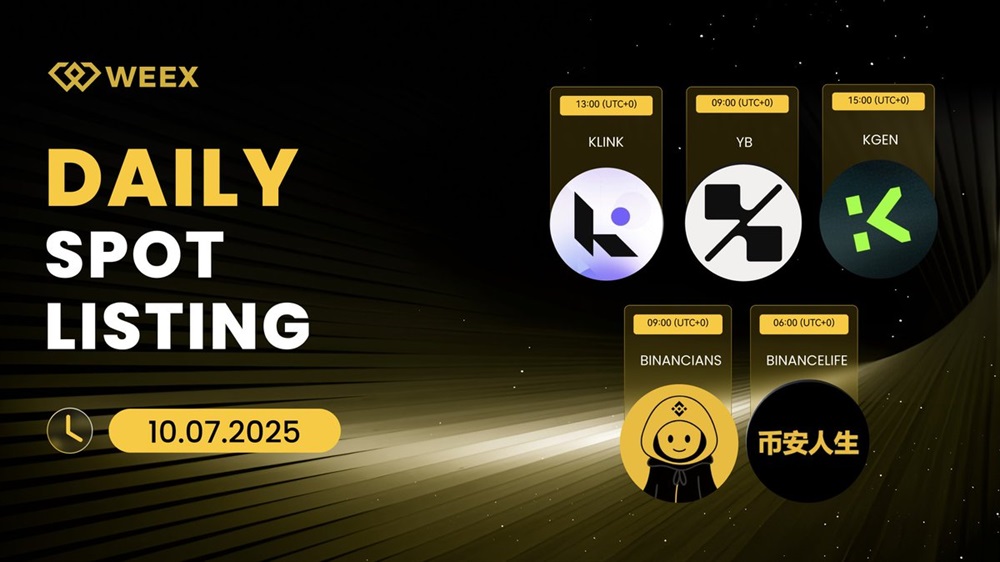 Listing on WEEX