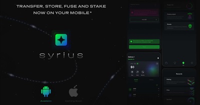 Ví di động Syrius v.0.1.0 Cập nhật