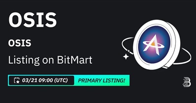 OSIS to Be Listed on BitMart on March 21st