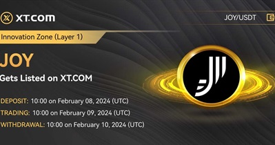 Joystream to Be Listed on XT.COM on February 9th