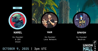 Union to Hold Live Stream on YouTube on October 9th
