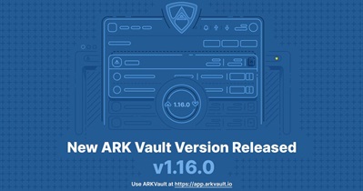 Ark to Release ARK Vault v.1.16.0